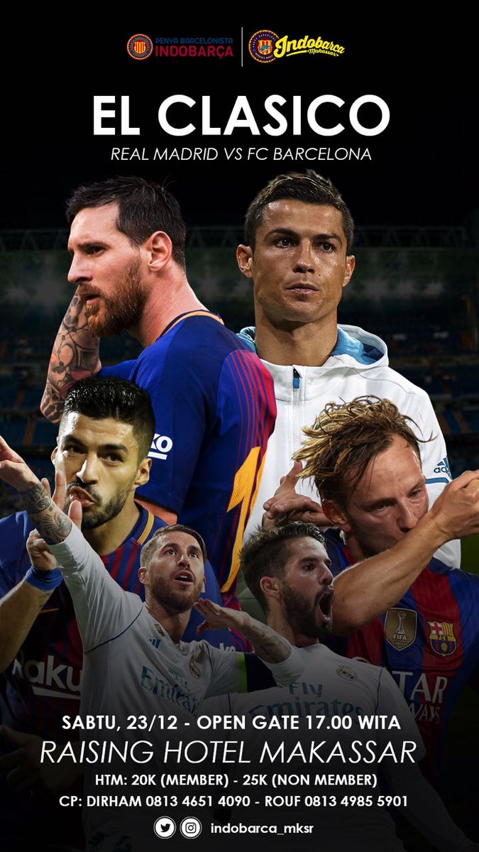 Mau ngingatin warga twitter di makassar udah ready, steady untuk ELCLASIKO