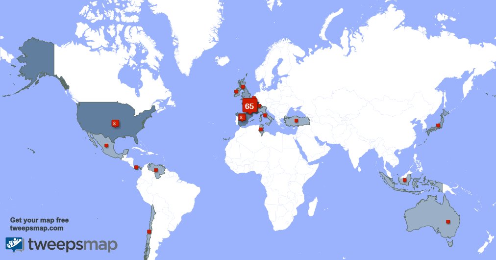 ispidi02's tweet image. My followers live in France (63%), USA(8%)... Get your map: tweepsmap.com/!ispidi02