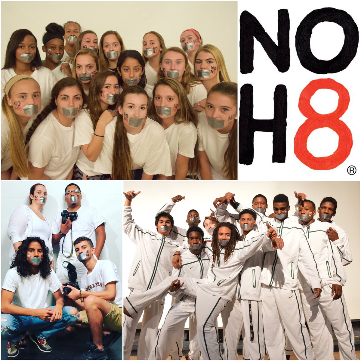 CTV_Productions's tweet photo. Chamberlain’s 4th Annual NOH8 Campaign is this FRIDAY! Sign up in both lunches in the trading post starting tomorrow. Don’t forget to wear white on Friday!  @ChamberlainSGA @TheTribeCHS @ChamberlainHigh https://t.co/GxY6ibzeNC