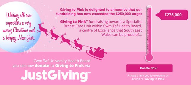 Merry Christmas everyone. Thank you for your amazing support 🎄🎄🎄Every donation counts and the more money we raise the more “Special” the Specialist Breast Care Unit at RGH will be. #KeepDonating #KeepFundraising