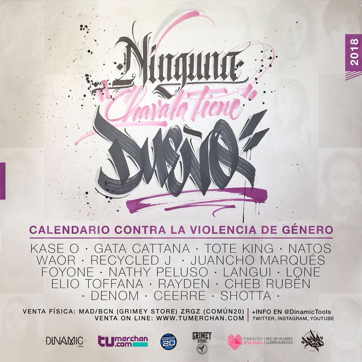 KaseO_real's tweet photo. Ya puedes comprar el calendario en apoyo a las mujeres maltratadas. Aunque el mejor apoyo es tu conciencia firme y la tolerancia cero con los actos de violencia machista. Si no te han educado, educate a ti mismo. https://t.co/d5B5Dpqh3l