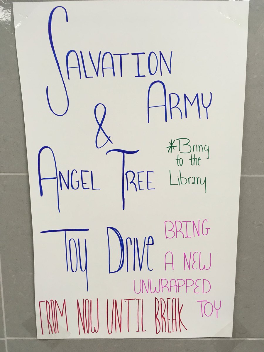 threelakespta1's tweet photo. Remember to bring your new and unwrapped toys to the library for the Angel Tree! #gatorsgiveback @ThreeLakesTISD https://t.co/LzDYfFRNQS