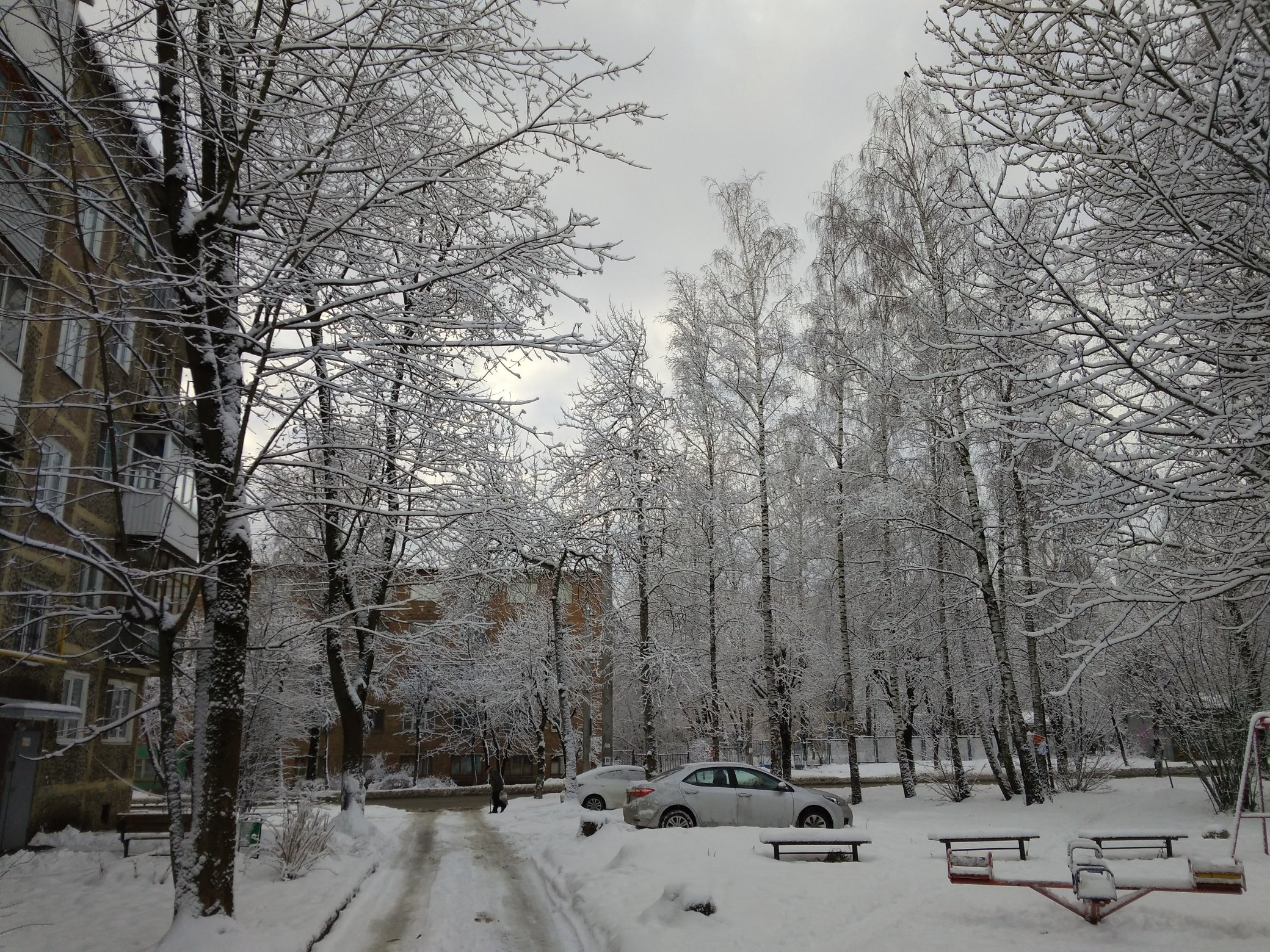 Хрущевка зимой