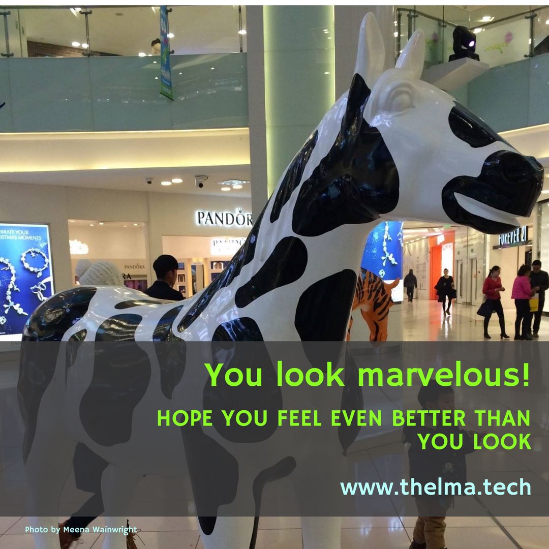 ThelmaTech's tweet image. To all those who need it today- you look good! 💜💜