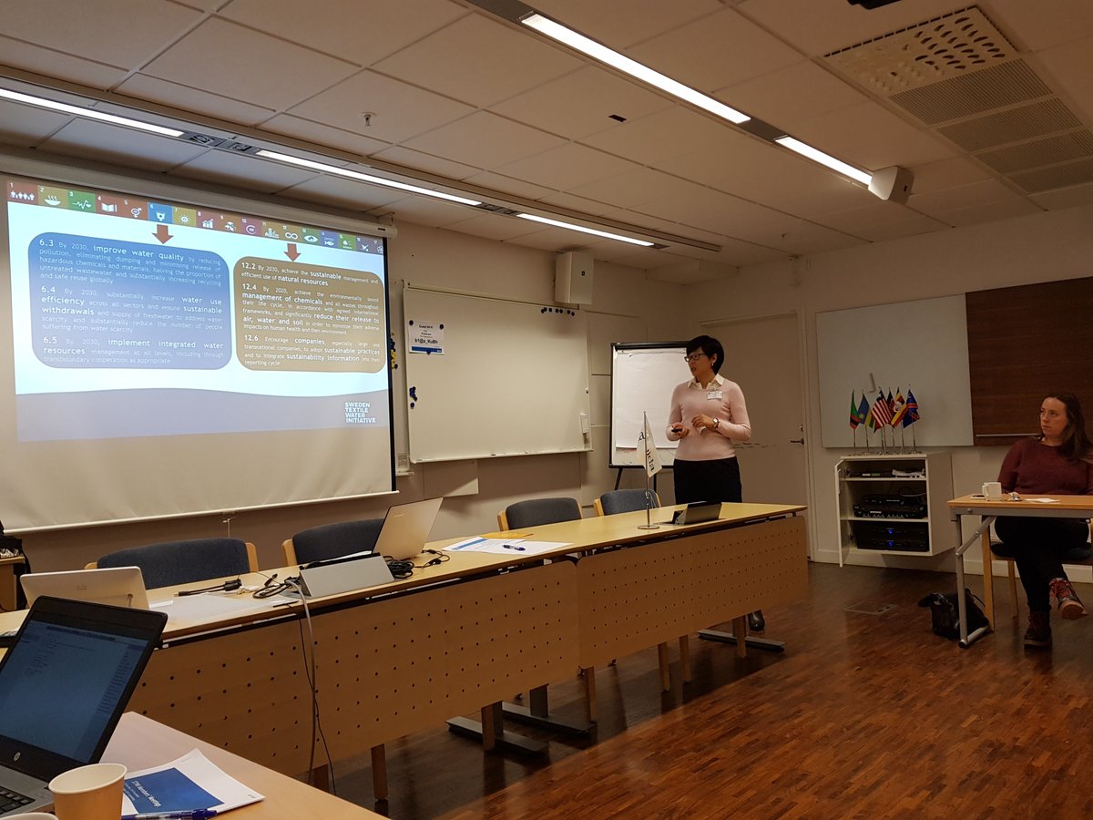 Our member brands are important to us. 
Together we hope to change the #textile industry. Here our #China manager shares results with the members at <a href="/Sida/">Sida</a>