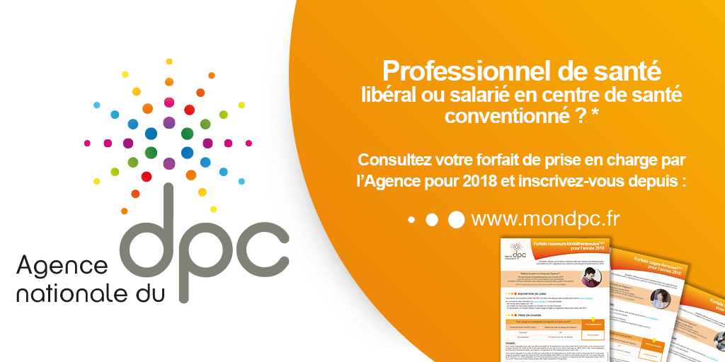 AgenceDPC's tweet photo. #DPC : Ouverture des inscriptions 2018 https://t.co/RcRr4PP44a
Professionnels de santé pouvant être pris en charge* par @AgenceDPC
- consultez votre forfait de DPC 2018 ▶️ https://t.co/W1fYQjg6Pd
- inscrivez-vous depuis votre compte personnel ▶️ https://t.co/RcRr4PP44a https://t.co/6v1Jbqw7F7