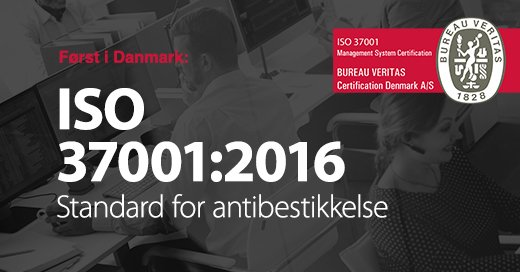 Vi er netop blevet ISO 37001:2016 certificeret - den højeste internationale standard for antibestikkelse. Vi er enormt stolte!
Læs hele pressemeddelelsen her:
atea.dk/om-atea/presse…