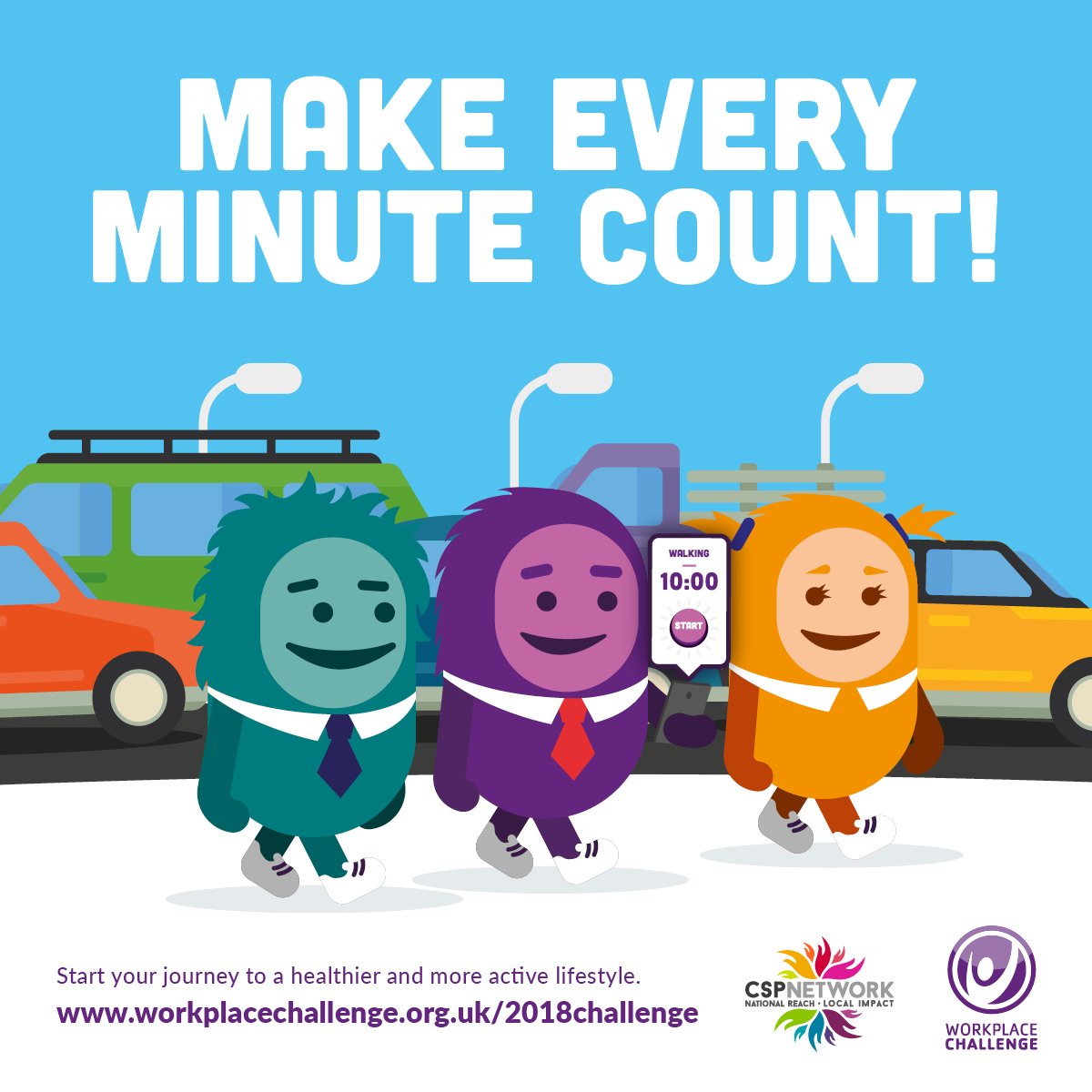 ActiveAtWorkCD's tweet image. 📅 This January &apos;make every minute count&apos; sign up for the 2018 Active Workplace Challenge. Introduce ten minute bitesize chunks of physical activity before, during and after work and reap the benefits of a healthier you! 

Find our more  👉ow.ly/PK4T30h1Wg4