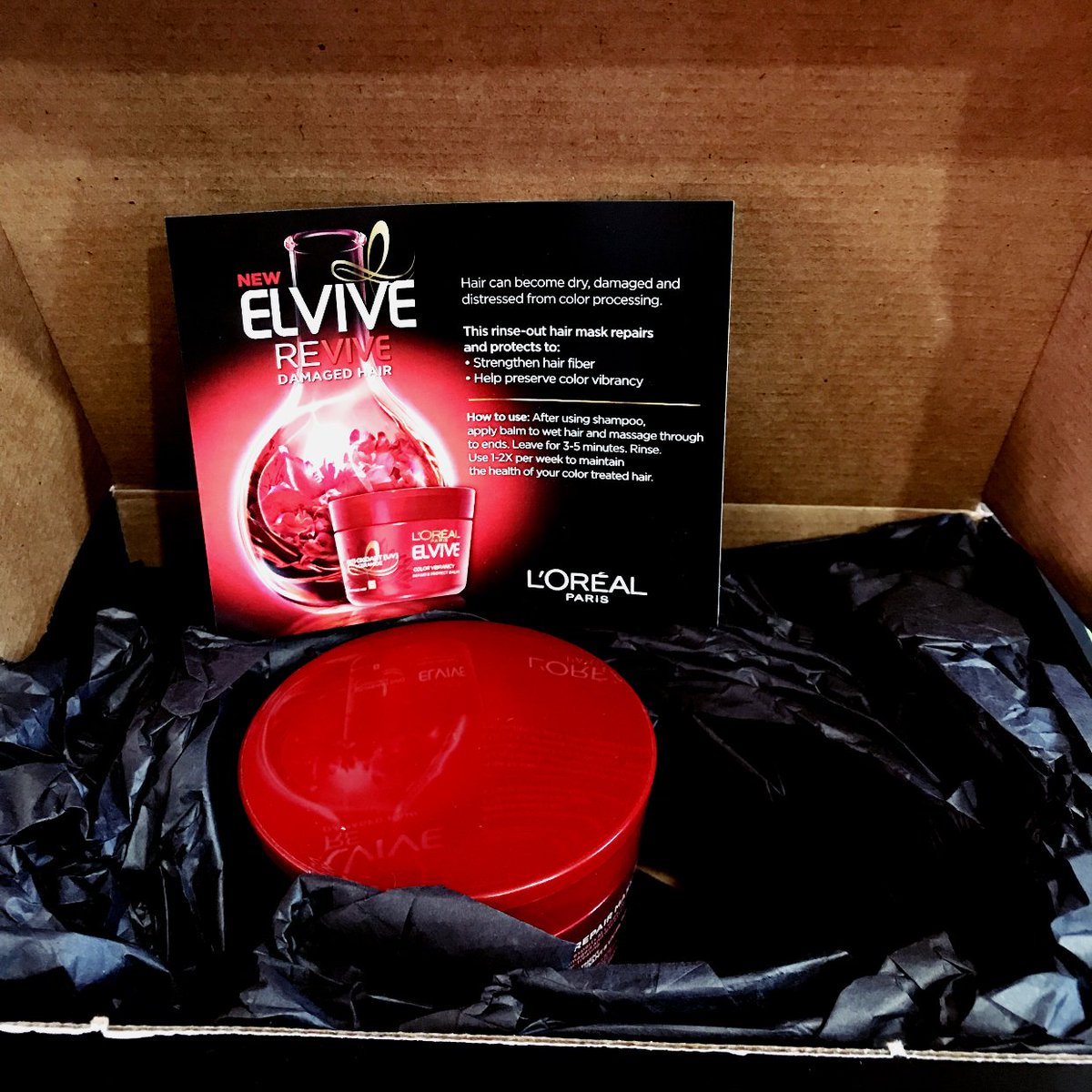 _cleanbunnyfree's tweet photo. I Just got my package from Influenster’s #elviverevive #proofin1use @lorealhair @influentes #goitfree https://t.co/uJkHNOK8fK
