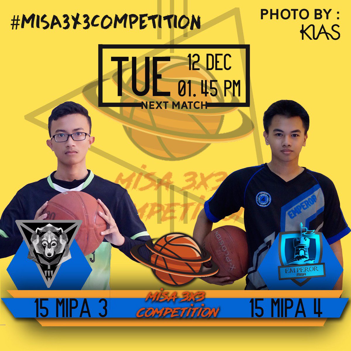 osismisa's tweet photo. Kemudian #MSFL2017 besok akan dilanjutkan dengan pertandingan Misa 3x3 Competition antara 15 MIA 3 vs 15 MIA 4! https://t.co/oobGFEuUDu