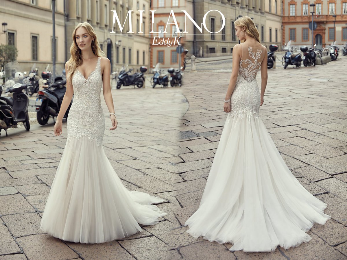 Our dress of the week features a dreamy, tattoo illusion back embellished with delicate sequins, find out more on the blog bit.ly/ekdress