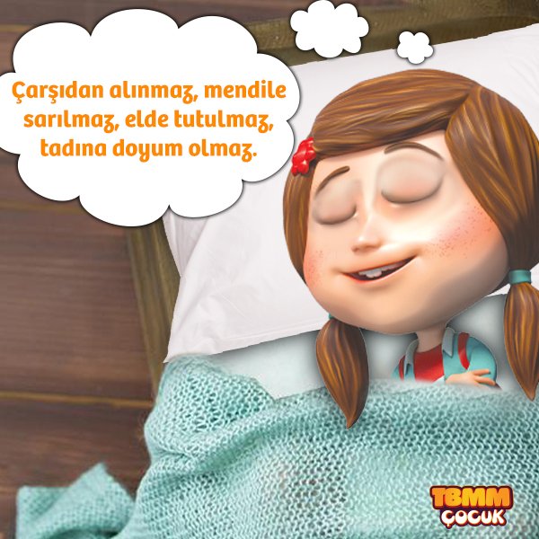 Senin için bir bilmecemiz var! Cevabını bizimle paylaşmayı unutma. :) #TBMMÇocuk #bilmece