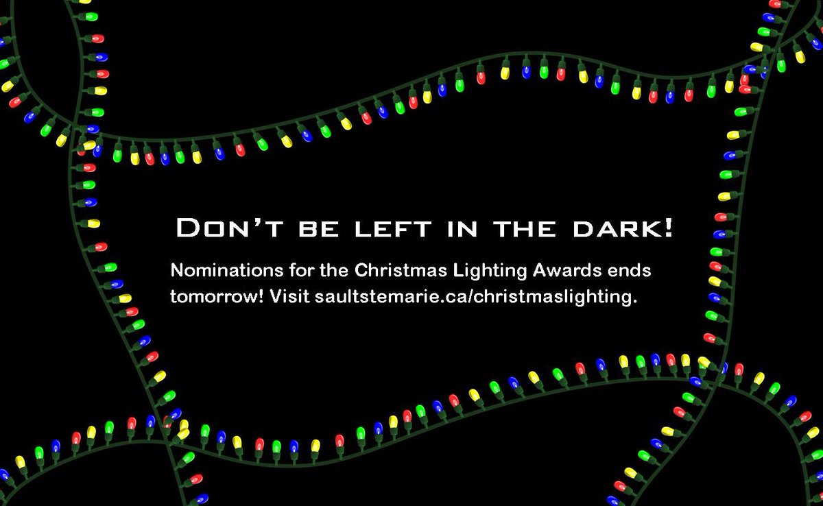 Visit saultstemarie.ca/christmaslight… to nominate! https://t.co/r8YUMUSuTj