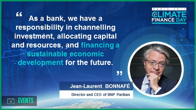 #CFD2017 Our CEO explains the opportunities of the #EnergyTransition #Finance4EnergyTransition #BNPPCSR