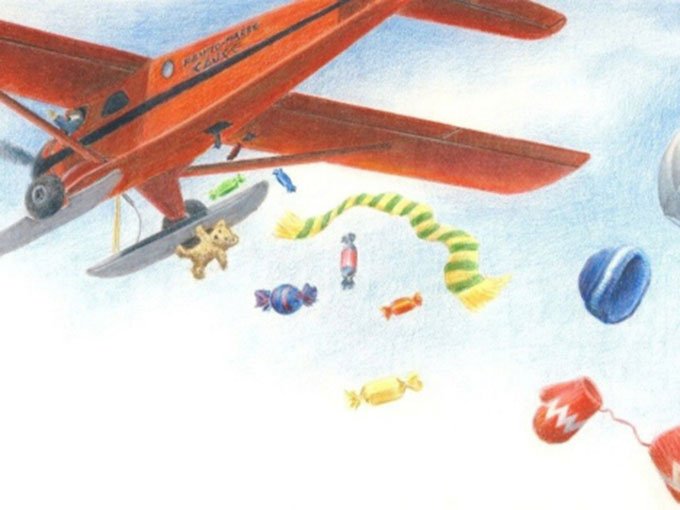 The Great Northern Candy Drop - une animation mettant en vedette le pilote inuit Johnny May ! Regardez CBC television dimanche le 17 décembre à 19h30. / The Great Northern Candy Drop starring Inuk Captain Johnny May ! Watch CBC television, Sunday December 17th at 7:30pm.