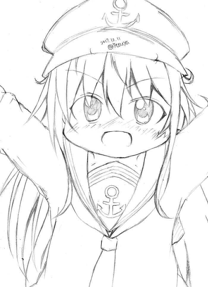 #艦これ版深夜の真剣お絵描き60分一本勝負
#艦これ版真剣お絵描き60分一本勝負_20171211
暁