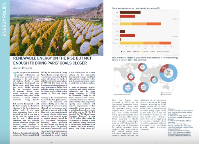 The prospects for #RenewableEnergy 
#technologies led by #solar and #wind are rosy thanks to the #technological #development and falling costs, which have made the sector highly #attractive for an increasing number of #investors - Read more on #ICPmagazine issuu.com/iccg/docs/iccg…