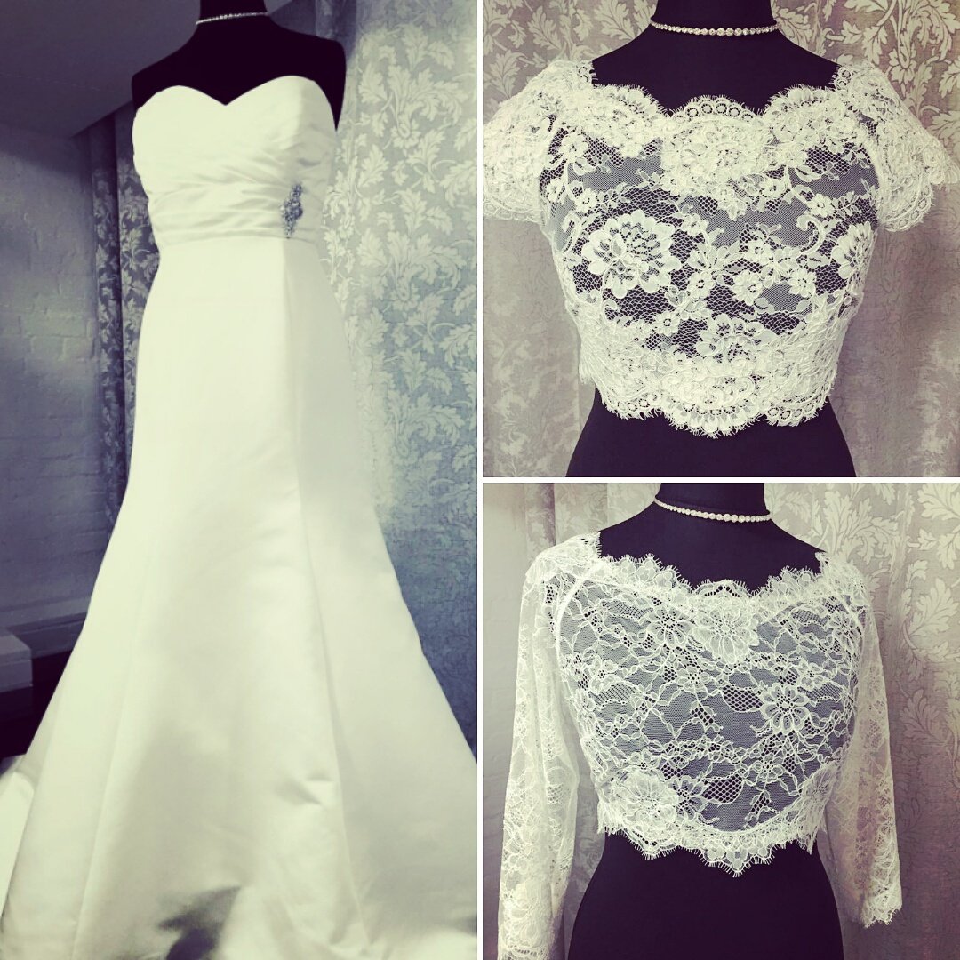 Our dress of the week! A size 14 and yours for £450. Why not explore our accessories to complement a dress??? #jandjbrides #dressoftheweek #byappointment #worcestershirewedding