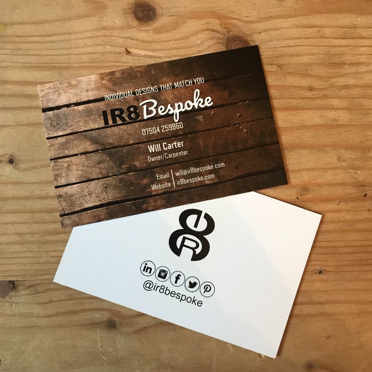 ir8 bespoke on twitter got my business stationary from vistaprint