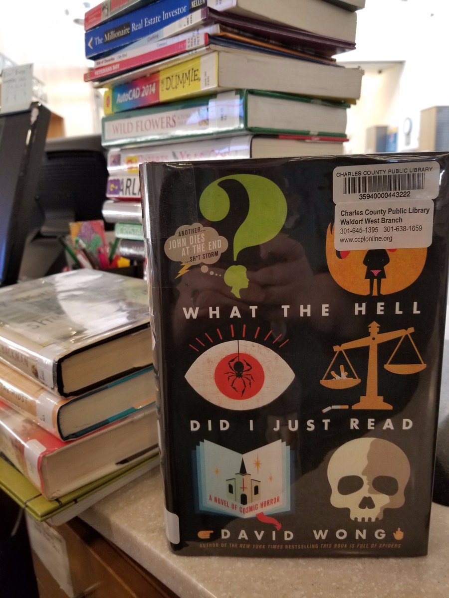 ccplonline's tweet photo. What's on your to-read list this season? With all of the #RecentlyReturned books I'm always sorting through, I've got so many, but the top of my list is for sure @JohnDiesattheEn's new #JDaTE novel, What the Hell Did I Just Read. https://t.co/x5MYjbcX2t