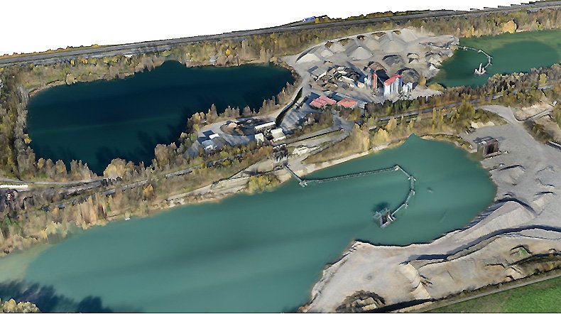 Here we go again - get your #UAV up in the air with <a href="/LeicaGeosystems/">LeicaGeosystems</a> for fast and efficient volume calculation around quarries. aibotix.com/industries/cas…