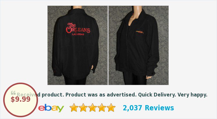 JensOnlineDeals's tweet image. Poker Jacket The Orleans Rockabilly Men's Coast Casino Las Vegas Black Zip Up | eBay #clubjacket #coastcasino goo.gl/HYjRWa