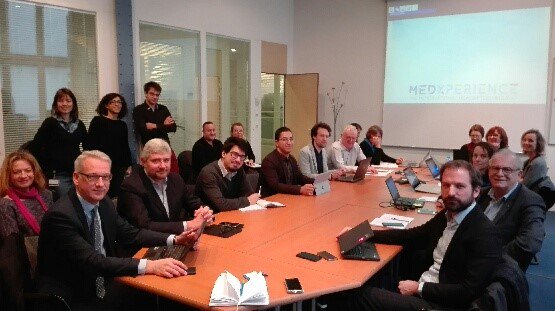 MyMedxperience's tweet image. Meeting of the MedXperience organising committee on monday morning with @ParisRegion @Pole_Medicen and @sanofi . #MyMedxperience #Paris