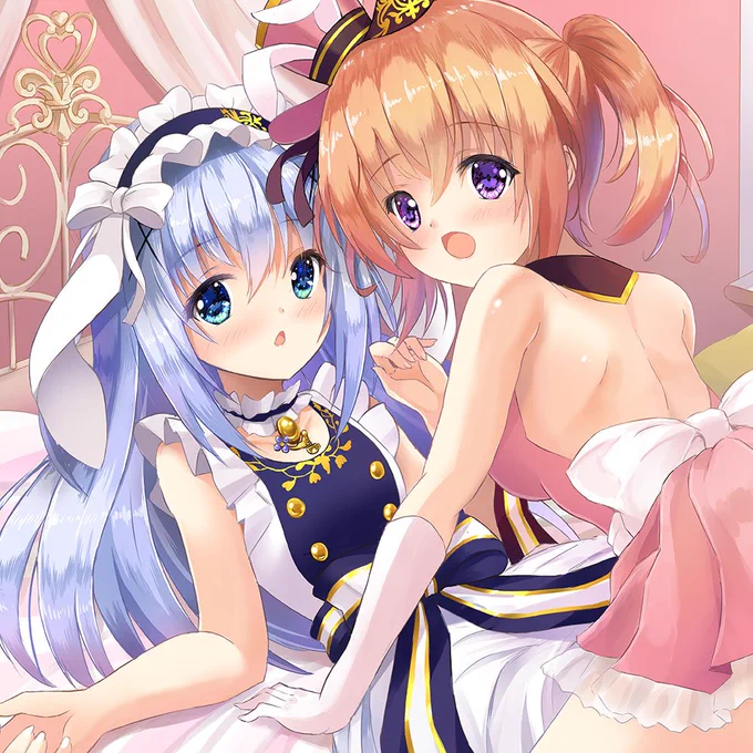 ごちうさプレイマットのデザインなし ver. です。フルサイズはpixivにて: 
