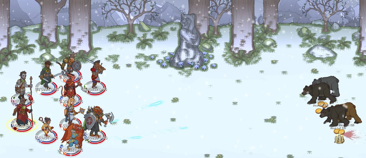 idlechampions's tweet photo. Bear hunting in #Simril today! What's your formation? Event info: https://t.co/ccqezfWBev #dnd #dndgames #dnd5e #indiedev @Wizards_DnD https://t.co/oN7oBTncZs