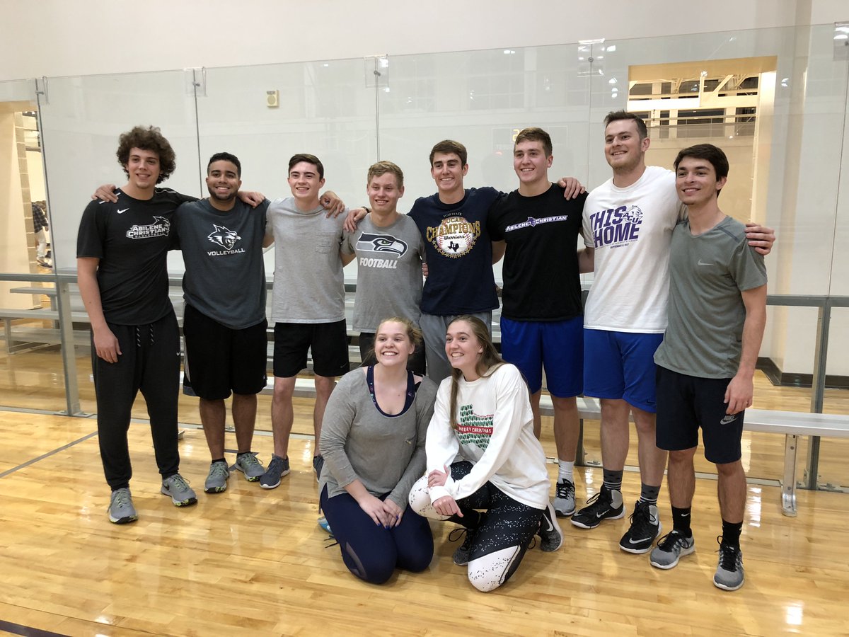 ACUintramurals's tweet photo. Thanks to all who played VBall!  Congrats to our champions: We Play Basketball, Sub T-16, Sugar &amp; Spike, &amp; Sigma Theta Chi

Good luck on your finals and enjoy Christmas Break! @Twitter Can you up the number of pictures to 5 or 100 ;)? Co-ed champs...you get a special tweet https://t.co/AHJDQYriQr