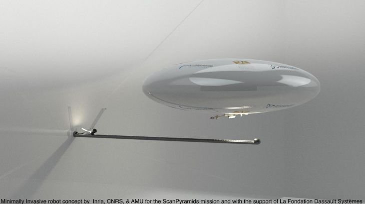 CNRSinformatics's tweet image. .@Inria et le @CNRS rejoignent l’équipe pluridisciplinaire #ScanPyramids et dévoilent le concept d’un #robot d’exploration minimalement invasif www2.cnrs.fr/sites/communiq…