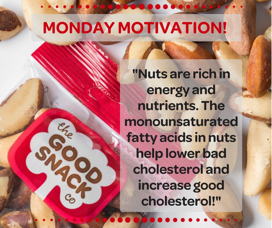 GoodSnackCo's tweet image. #MondayMotivation 
A daily handful of nuts can go a long way! 💥🥜
#TheGoodSnackCo