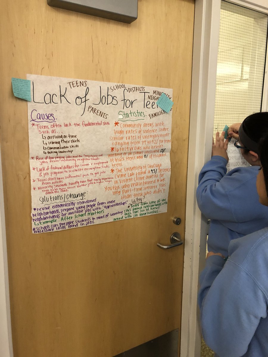 ms_kroncke's tweet photo. Chicago History students give peer feedback on ideas for @MikvaChallenge Issues to Action projects #studentvoice https://t.co/mfnqhq2TWj