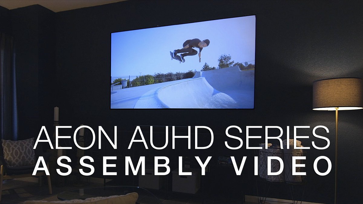 We've made a simple how-to video showing you how to assemble your new AEON AUHD edge-free projection screen. youtube.com/watch?v=ympL4A…