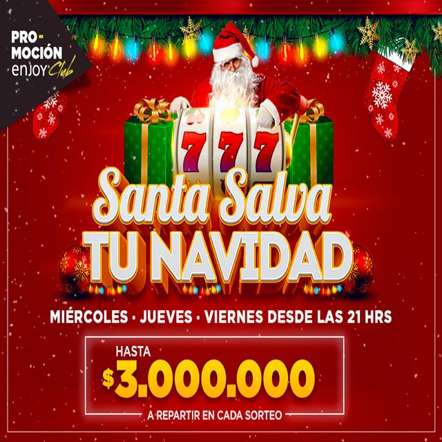 Si tu navidad esta peligrando a calcetines y calzoncillos, Esta es tu oportunidad de Salvar la Navidad. Todos los socios Enjoy club TGM pueden participar Miercoles, Jueves y Viernes por hasta 3MM a repartir.