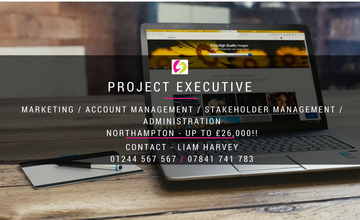 SearchabilityUK's tweet image. #ProjectExecutive required in #Northampton - with a salary up to £26,000! Call @SearchableLiam now on 01244 567 567!