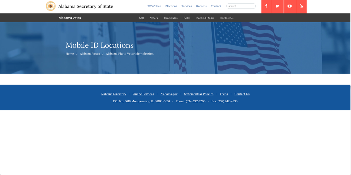 I clicked on the page on the Alabama SoS website to see where you can ...