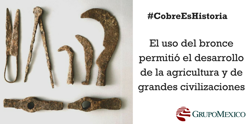 brindis Contando insectos Vacunar Grupo México on Twitter: "#SabíasQue gracias al #cobre se desarrollaron  herramientas en la edad de #bronce para desarrollar la #agricultura. La  #Minería va de la mano con la humanidad #TodoIniciaConMinería  https://t.co/ukHNzlNqSu" /