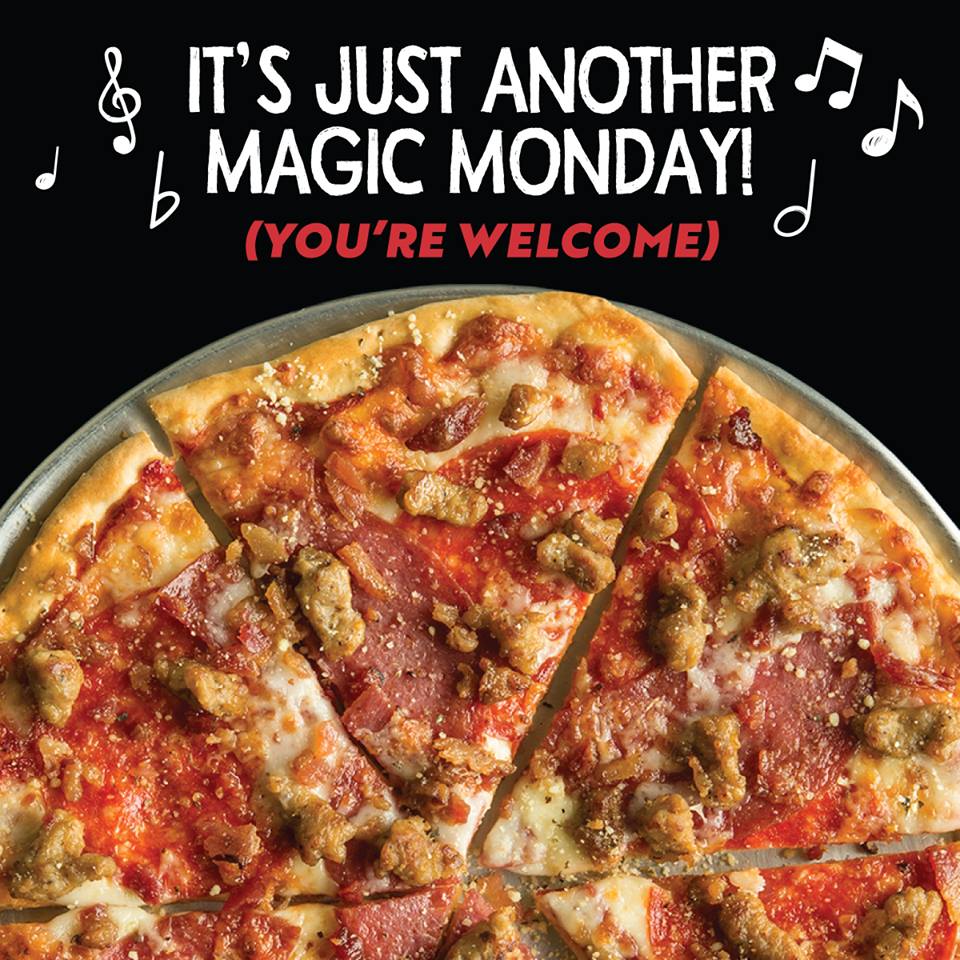 piefiveetx's tweet photo. Don't miss out on #MagicMonday! Get any 11" #pizza for $5.55 TODAY when you mention "Magic Monday." In stores only. Details may apply. https://t.co/Pq9PJ3fgVs