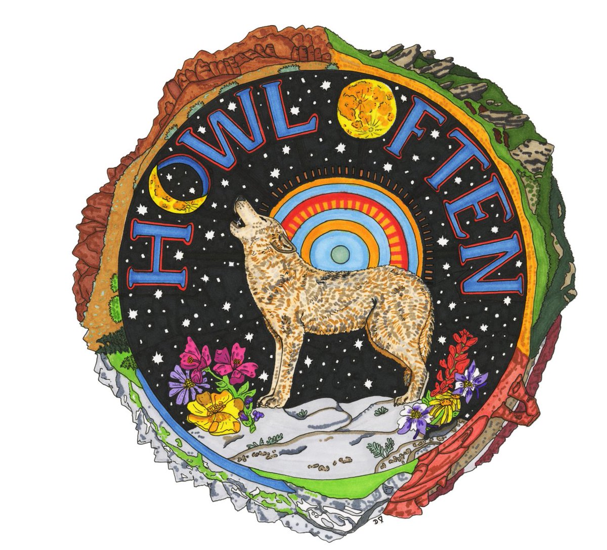 howl_often's tweet photo. Inspired by Women Who Run With the Wolves, take a look at our first limited edition apparel line and posters designed by female #artists in our community! Shop Howl Often gear here: https://t.co/SkgFoSCmE8 #HowlOften https://t.co/KTBaayv1sQ