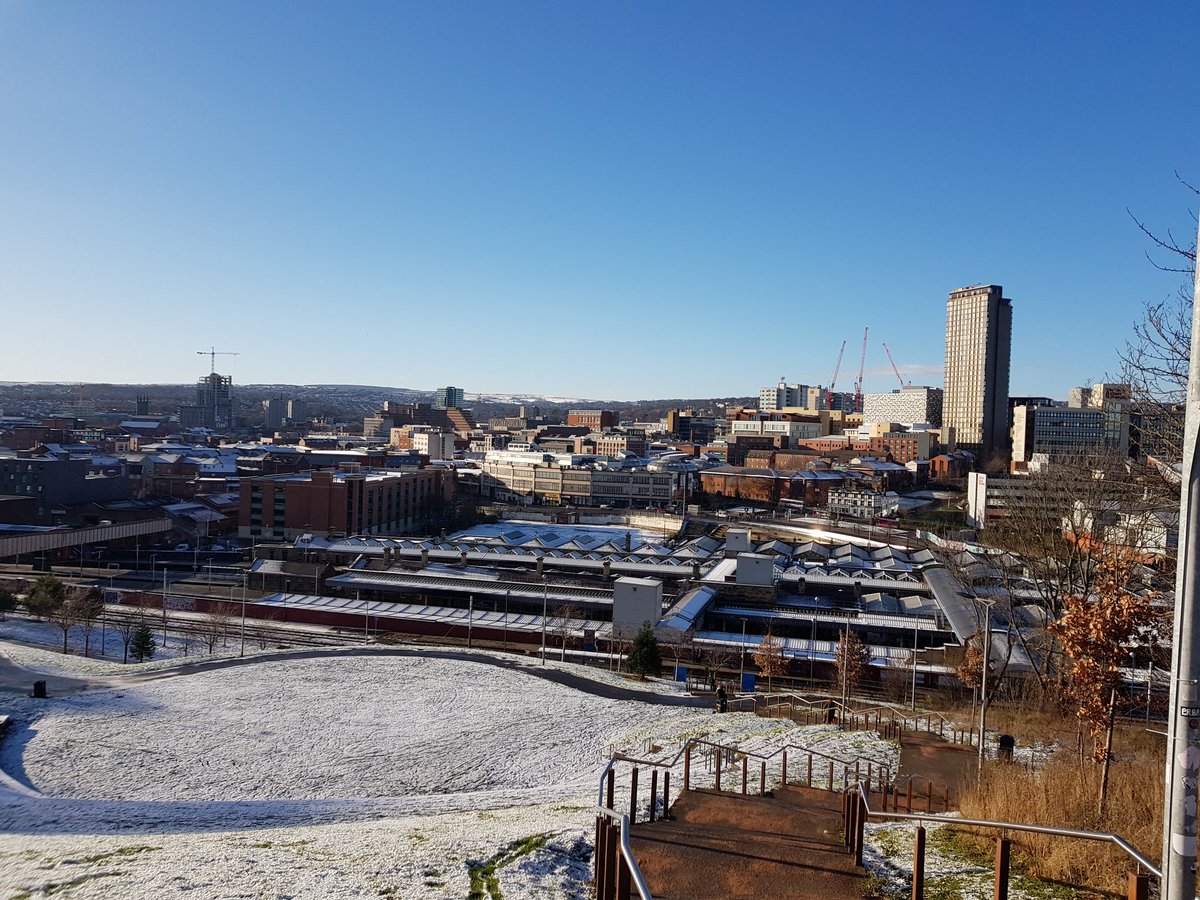 Was a cold one today up at park hill but the view was incredible #shuwinter