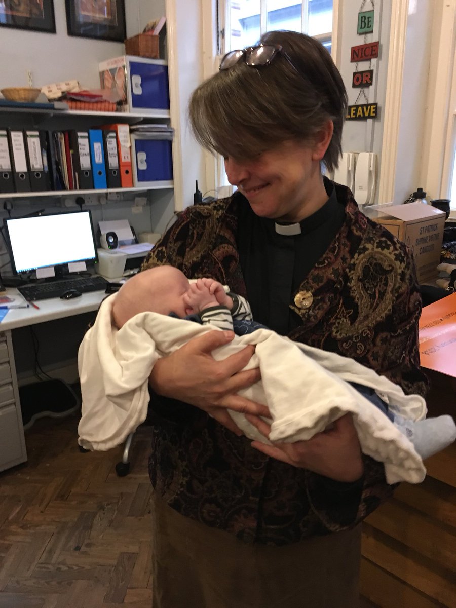 StJPiccadilly's tweet photo. Henry meets the rector and adopts praying hands position! https://t.co/ePcdMNtmns