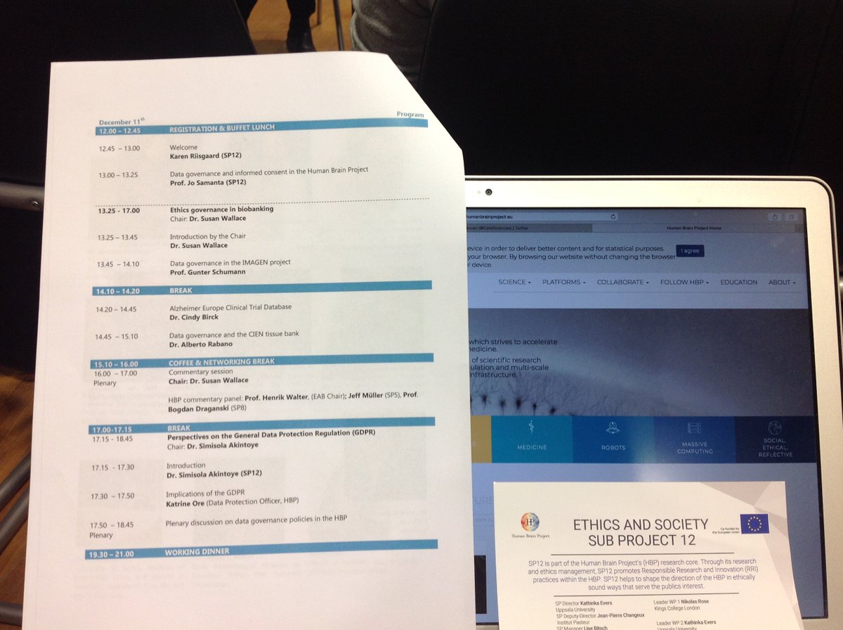 CafeSciences's tweet photo. ‘There is a conflict between the impulse for open science in Europe and patients privacy rights’ @HBPethics @EITN_Paris @dr_l_alexandre #HumanBrainProj https://t.co/MKTWSAY4Lh