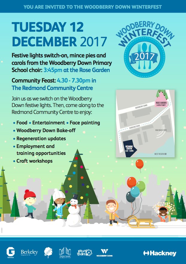 SourceLDN's tweet image. Don't forget #Winterfest is on at @WoodberryDown_ tomorrow! Festive lights, carols, bake-off, mince pies, craft workshops and more!🎄@hackneycouncil @mhdtcommunity #community #ManorHouse #FinsburyPark #Hackney