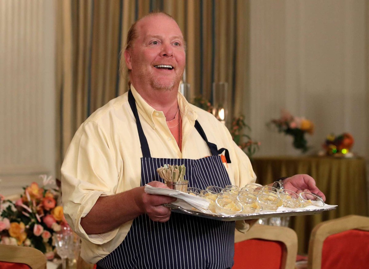 chef with orange crocs