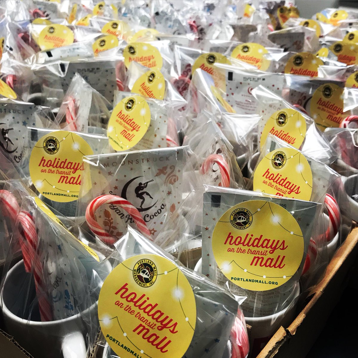 We’ve got another Holidays on the Transit Mall event today! Come grab a mug filled with Moonstruck cocoa and a candy cane ✨ Join us and <a href="/thesquarepdx/">The Square</a> at SW 5th and Salmon at noon, while supplies last.