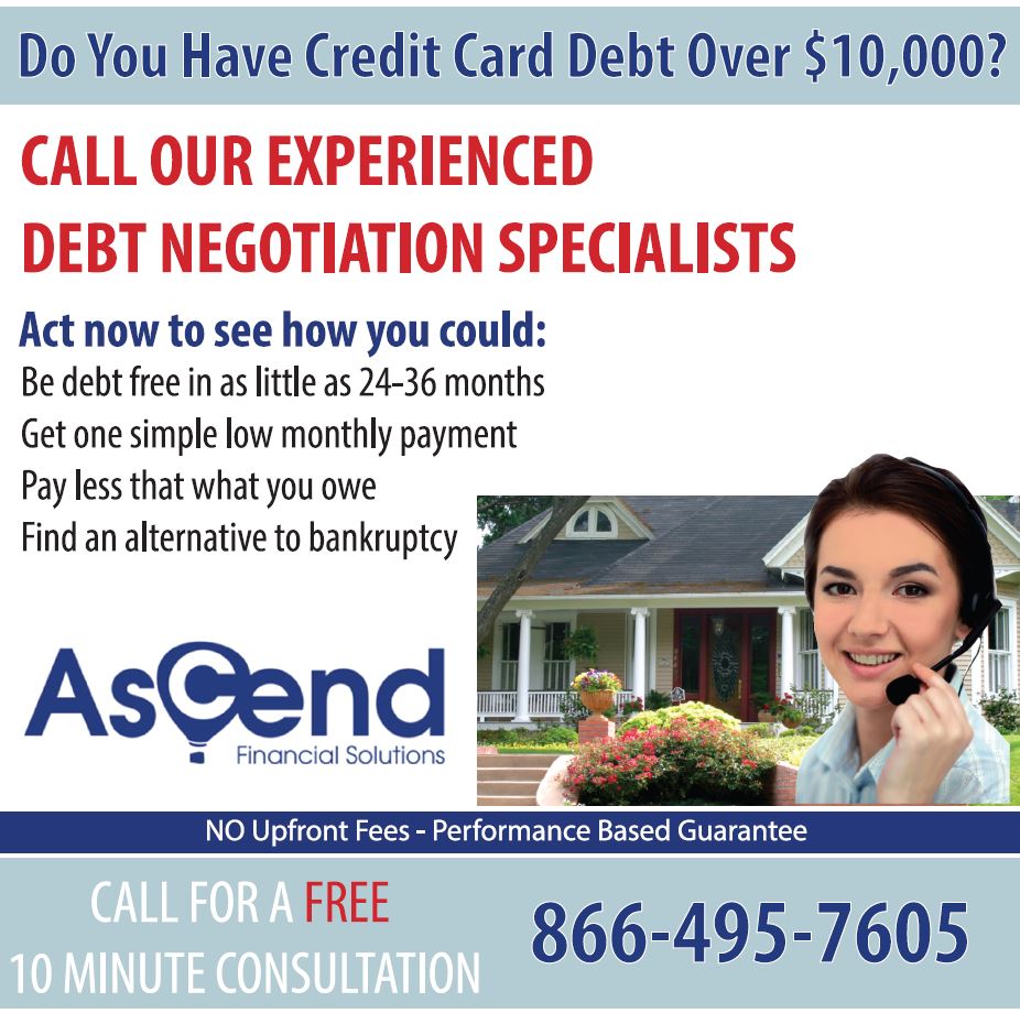 Call the debt negotiation specialist today for assistance. #AscendFinancial #save