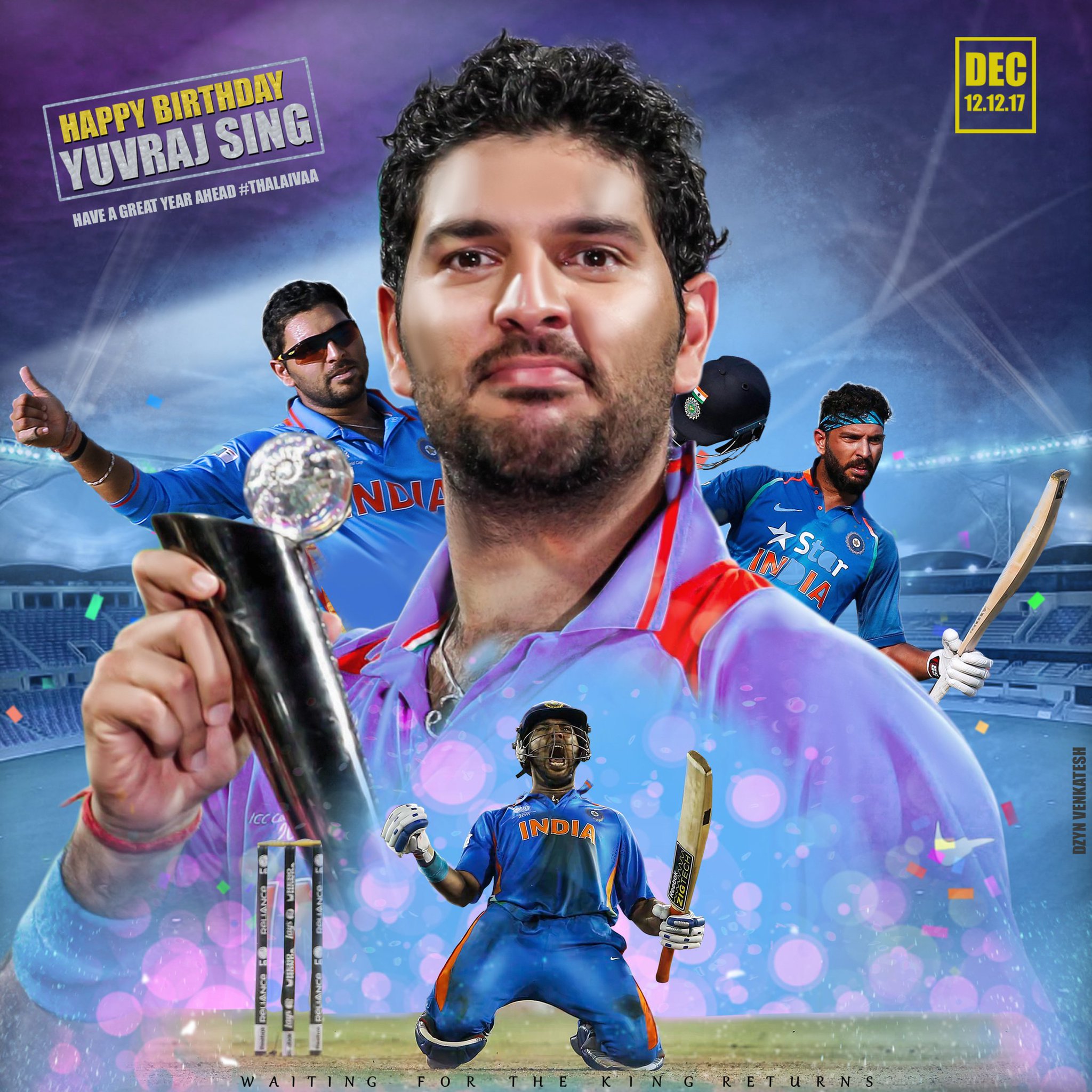 Happy birthday to Yuvraj Singh 