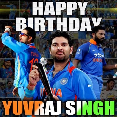 Wishing u a very Happy birthday fighter champion the one and only yuvraj Singh      
