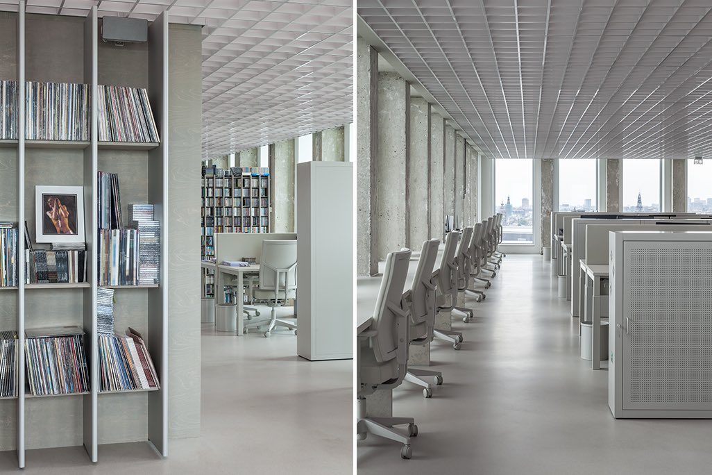 WichersJAT's tweet photo. #vescomfabrics #samar boring grey upholstery for the boring collection designed by #lensvelt & space-encounters #sony music entertainment office in the ADAM tower Amsterdam! https://t.co/qdS8QuNFJ1